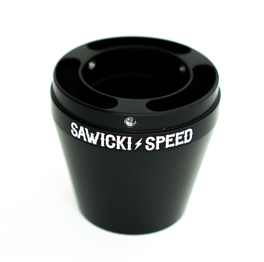 Sawicki Speed's black billet replacement end cap