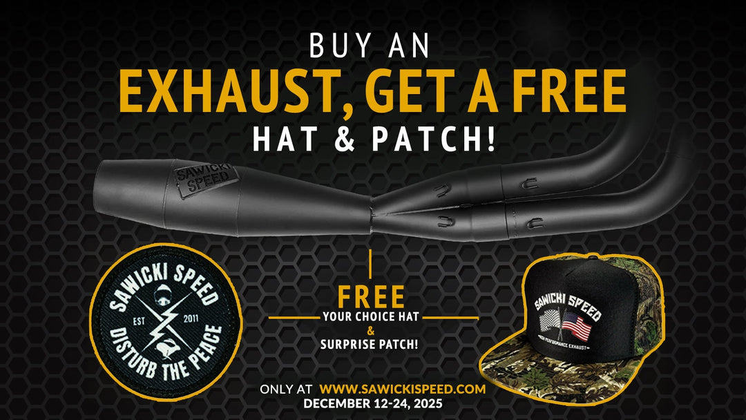 Get a Free Hat & Patch with Any Exhaust Purchase!