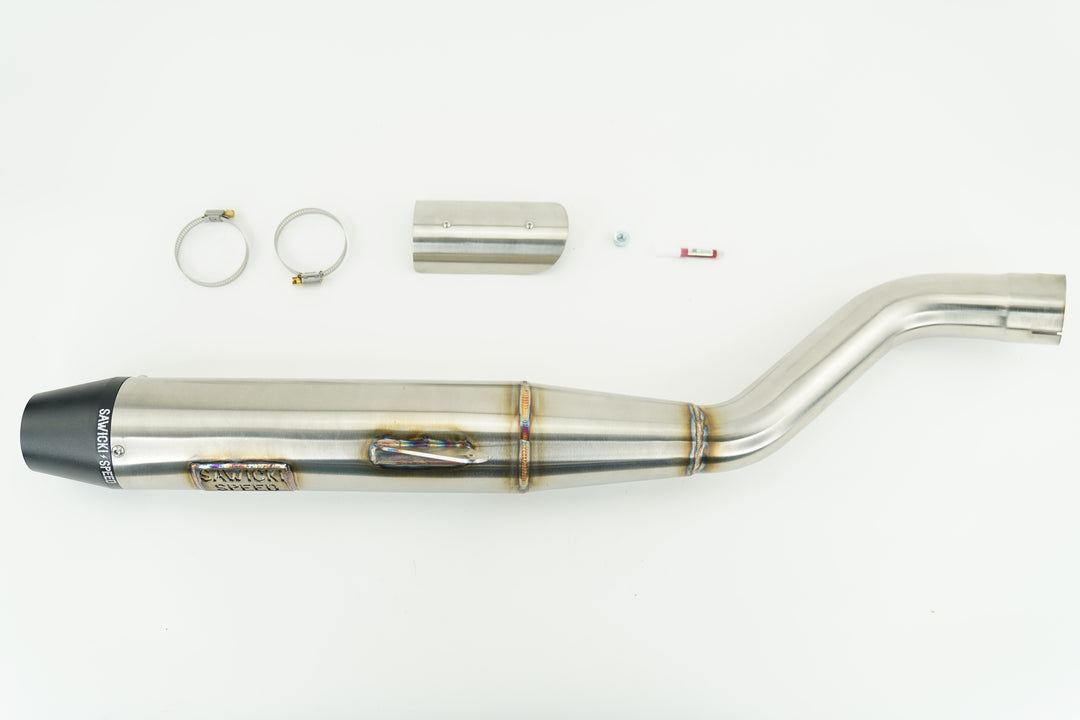 Sawicki Speed's slip-on exhaust for Harley Pan Americas