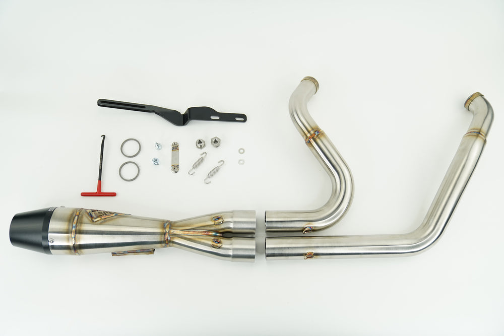 Sawicki Speed's shorty exhaust for Harley twin cam bagger models