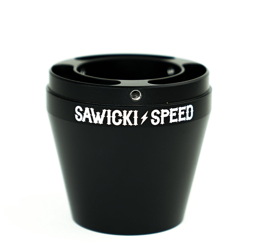 Sawicki Speed's black billet replacement end cap