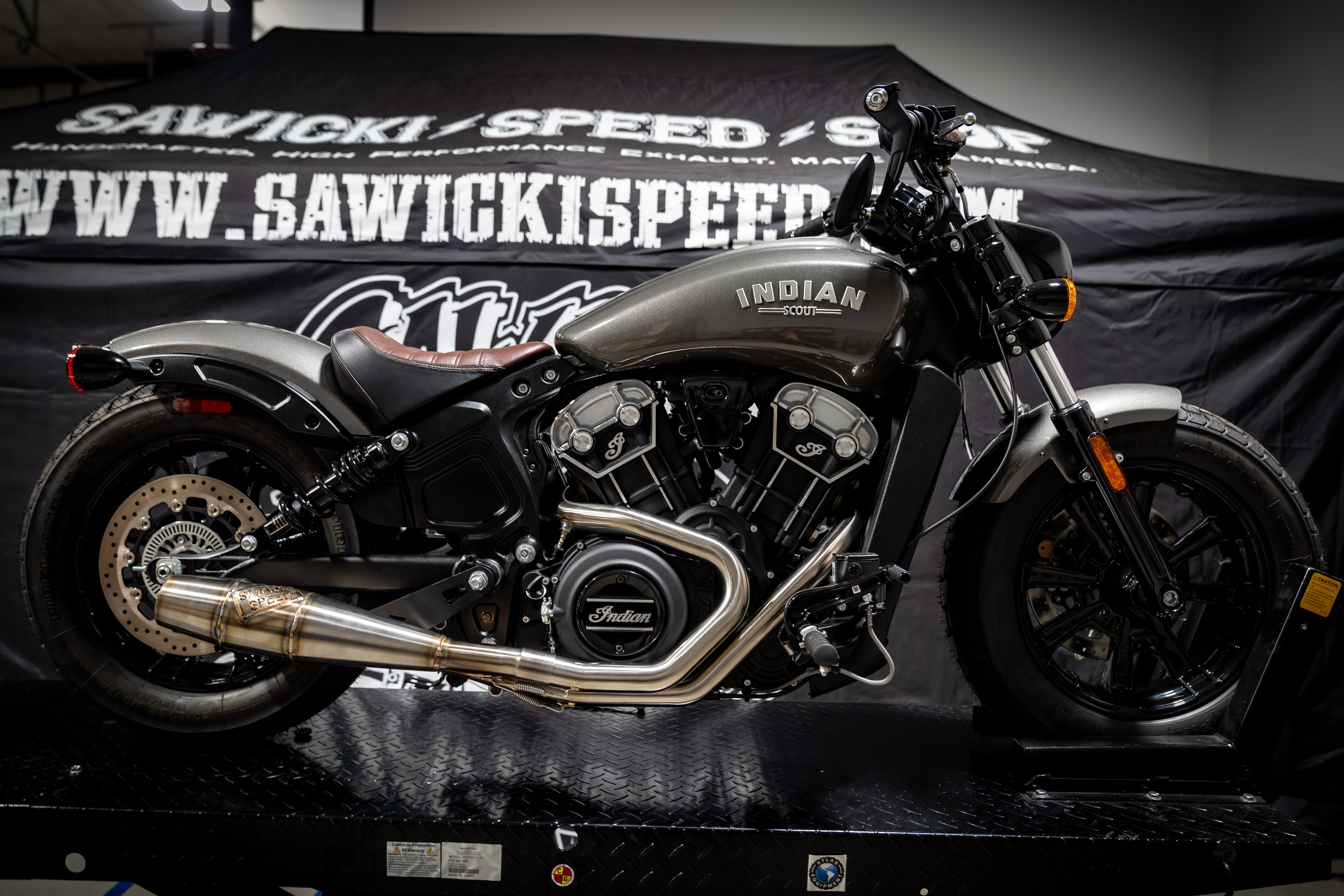 Indian Scout Mid Length Exhaust Sawicki Speed