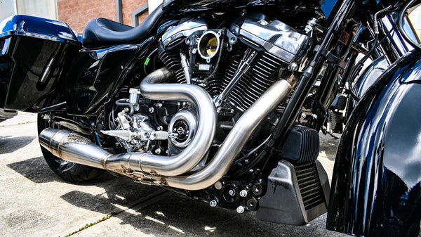 M8 Bagger Mid-Controls Shorty Exhaust – Sawicki Speed